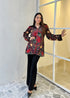 Alia Black Velvet Jacket With Trousers Set